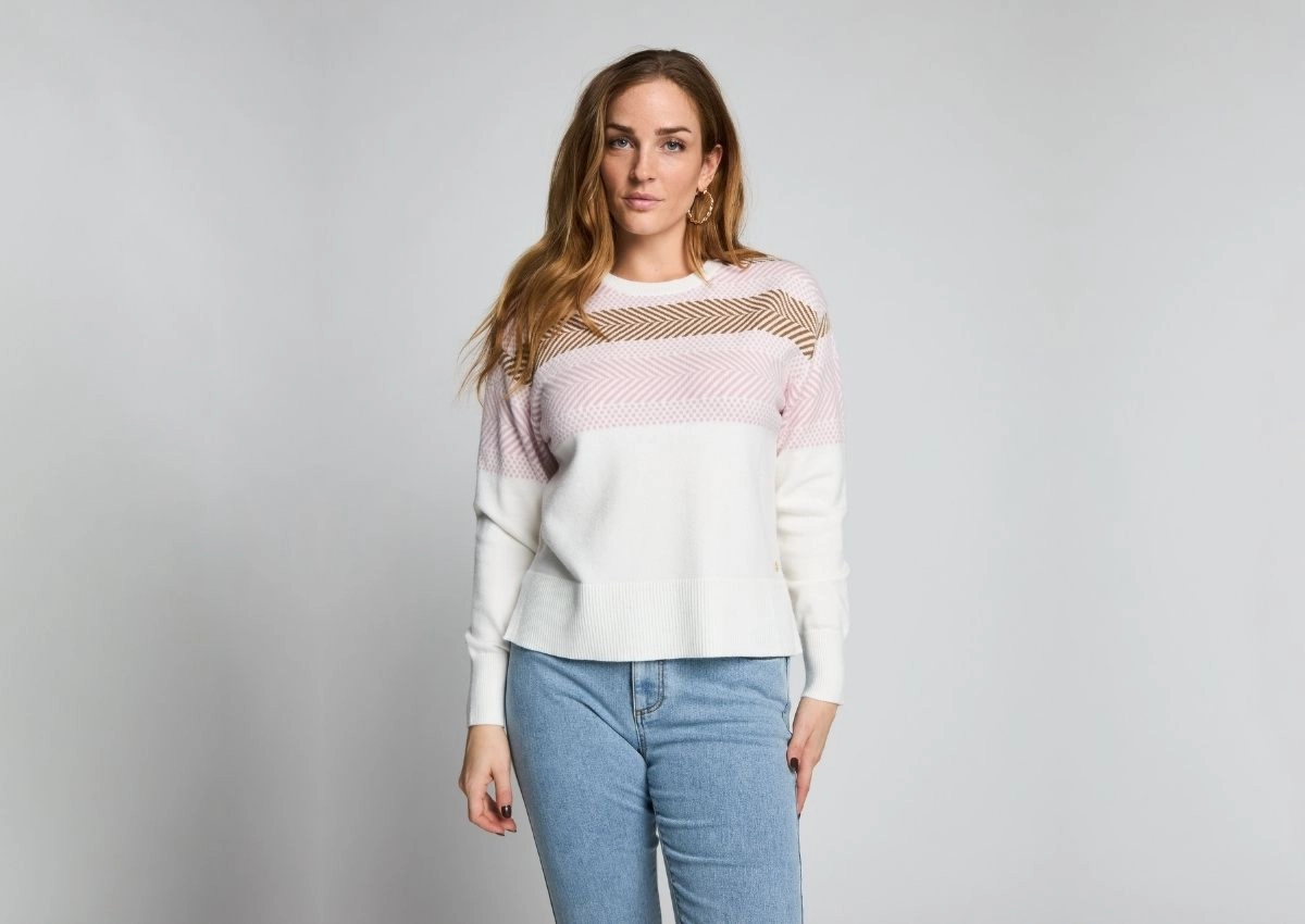 Micha Autumn Border knit fit
