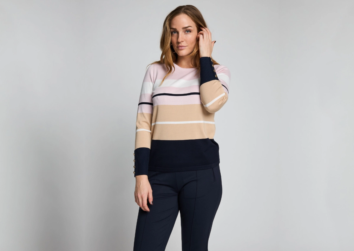 Micha Autumn Border knit fit
